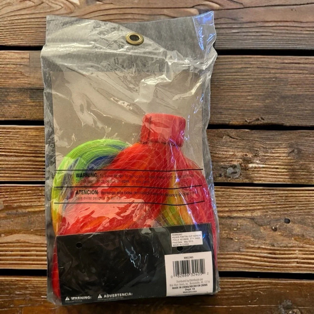 Rainbow Ponytail Hair Extension Clip NIP Pride Festival Costume Cosplay